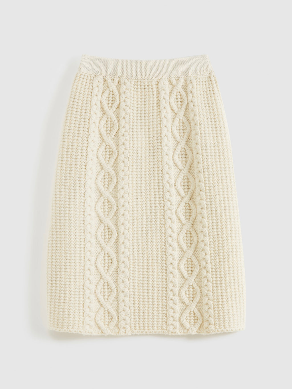 Chunky Cable-Knit Skirt