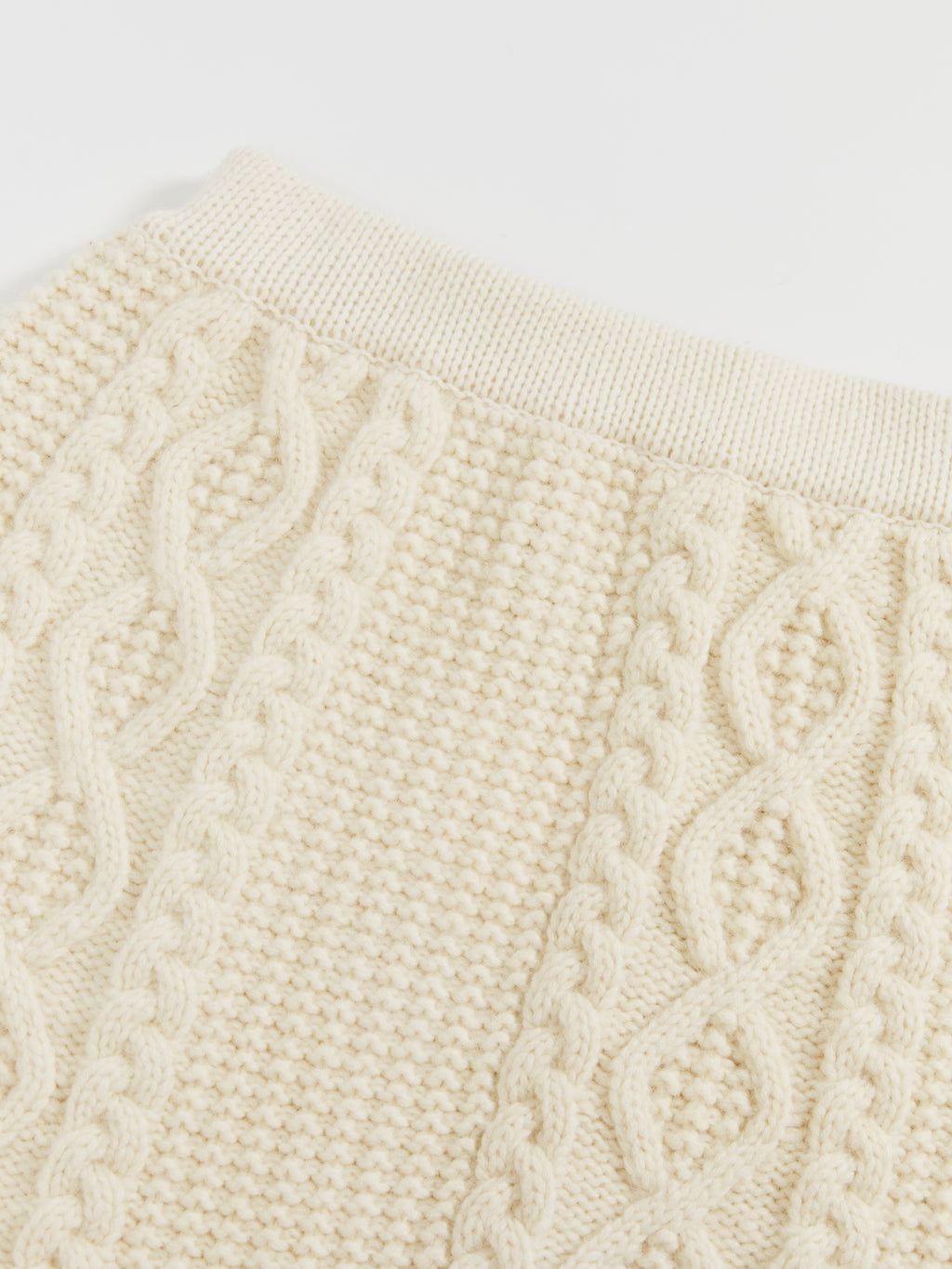 Chunky Cable-Knit Skirt