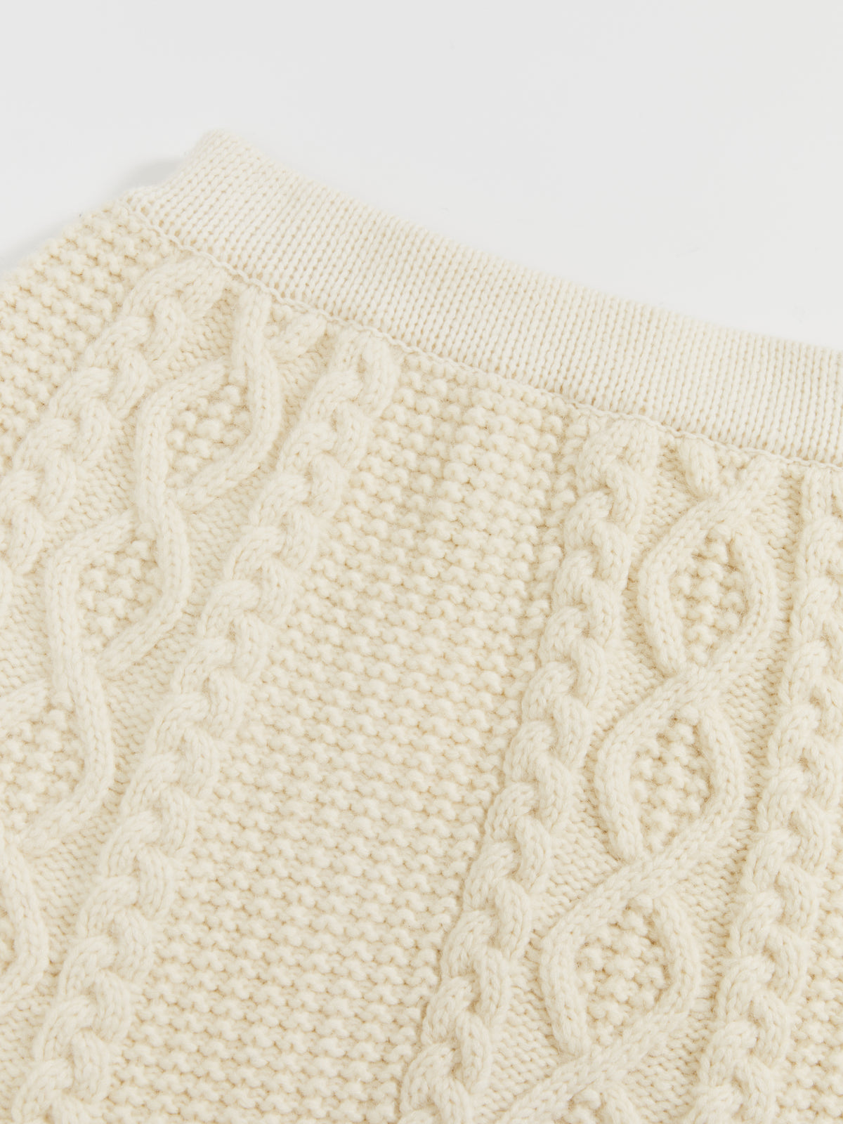 Chunky Cable-Knit Skirt
