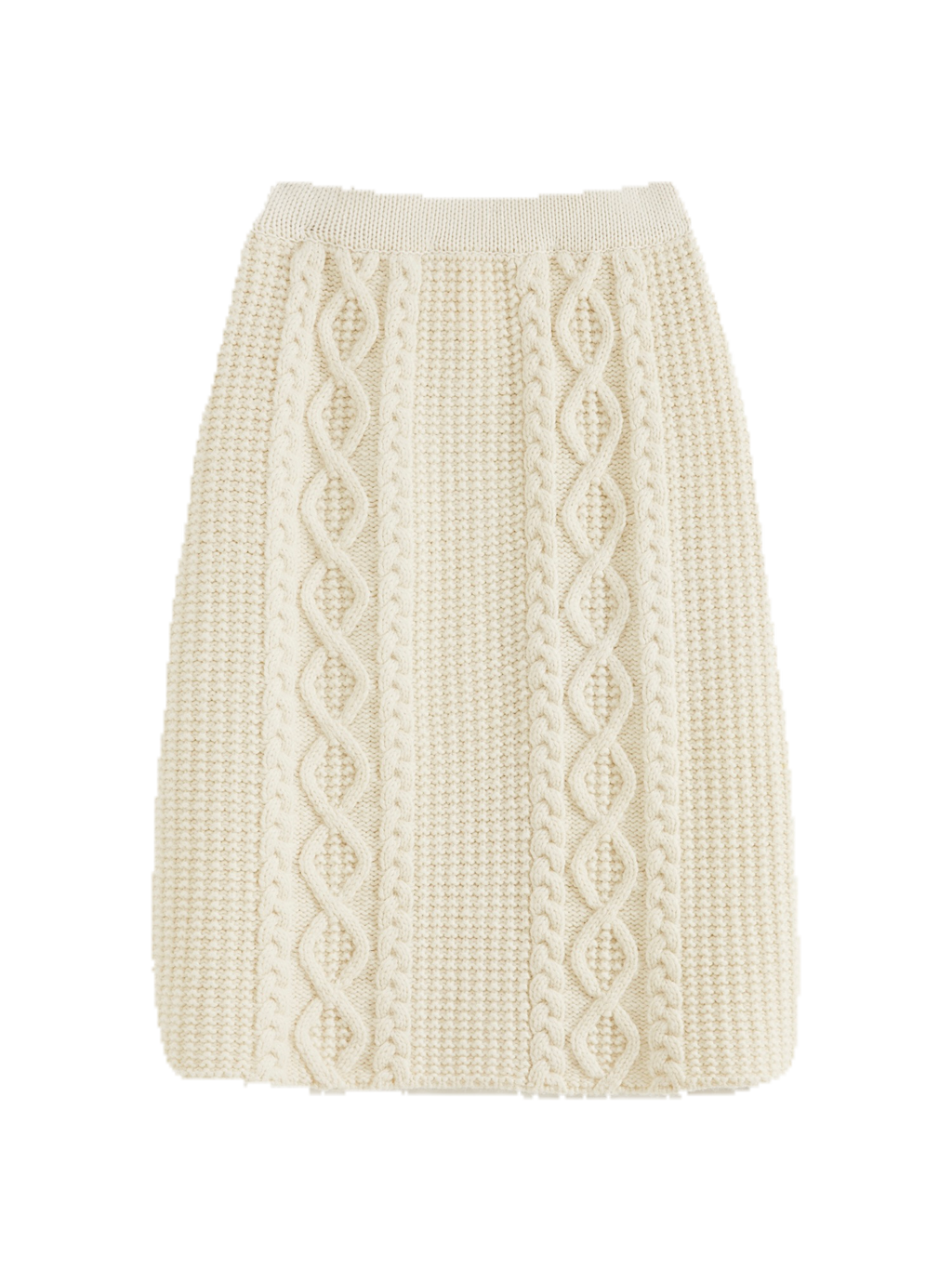 Chunky Cable-Knit Skirt