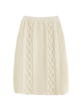 Chunky Cable-Knit Skirt