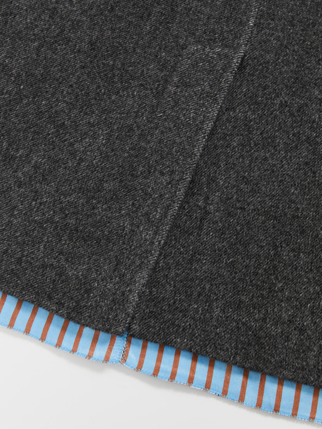 Paneled Wool-Blend Straight Skirt