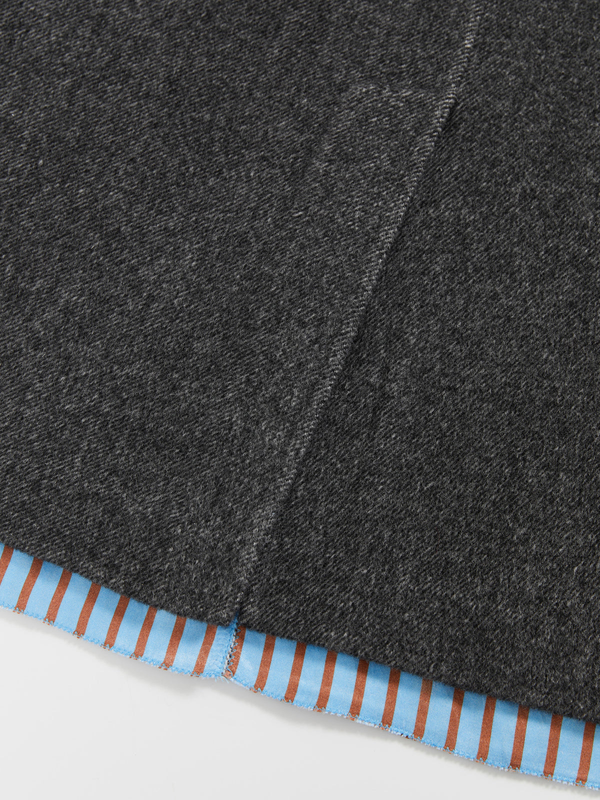 Paneled Wool-Blend Straight Skirt
