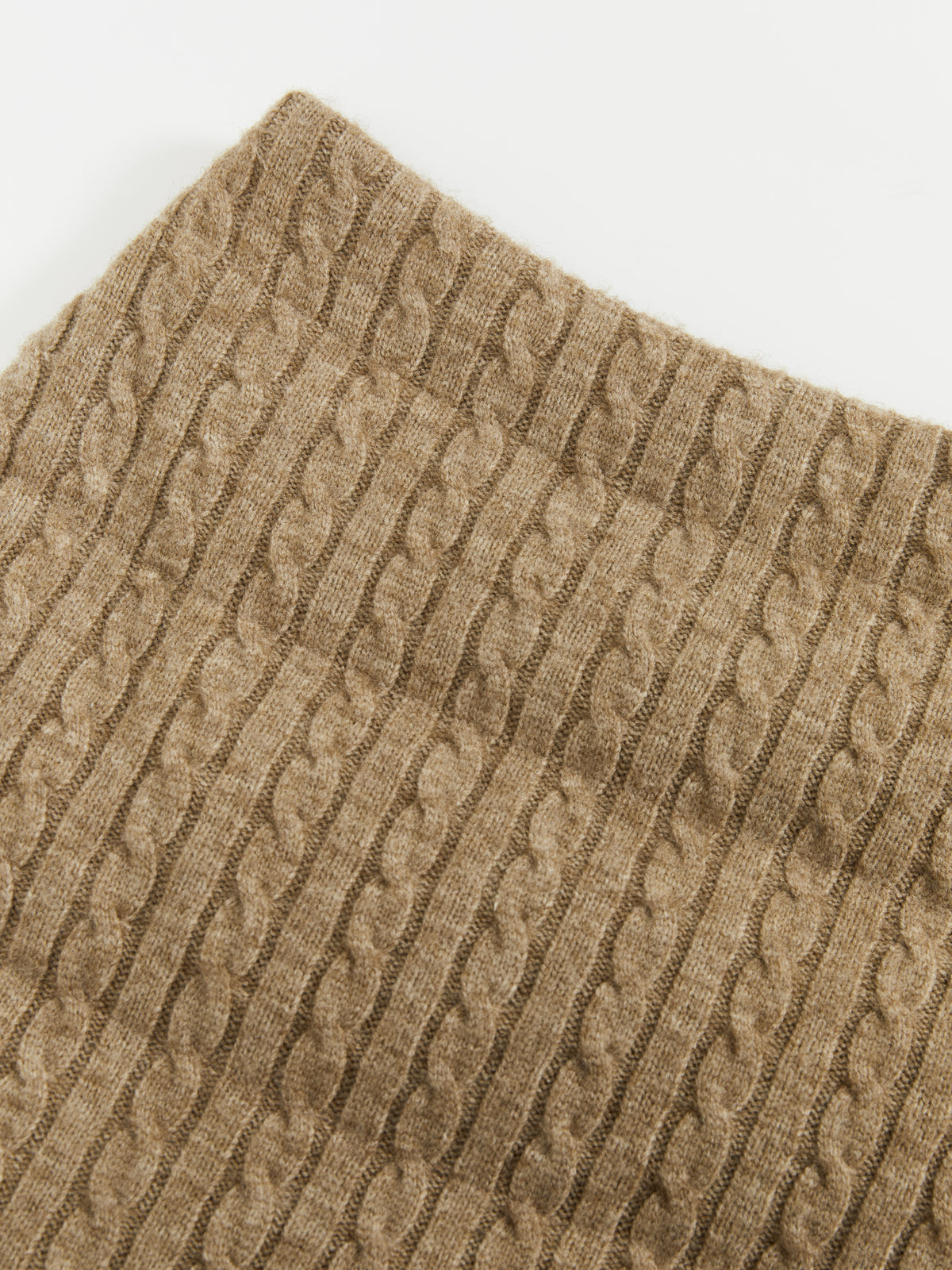 Cable-Knit Down Skirt