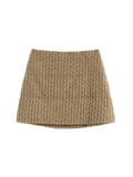 Cable-Knit Down Skirt