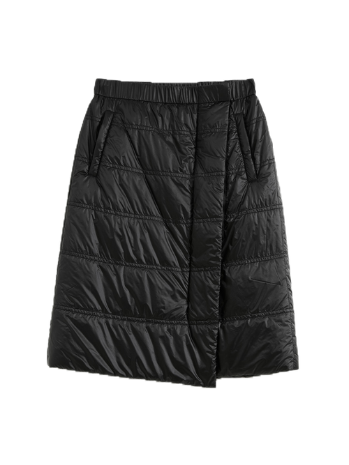 Elastic Waist Padded Skirt