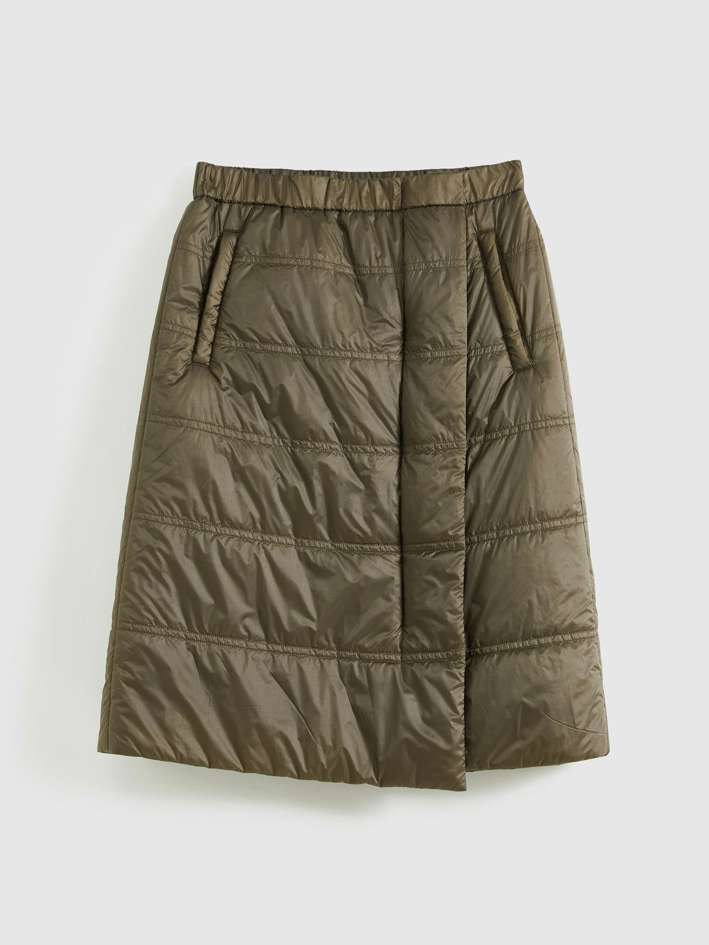 Elastic Waist Padded Skirt