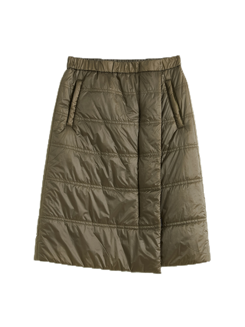 Elastic Waist Padded Skirt