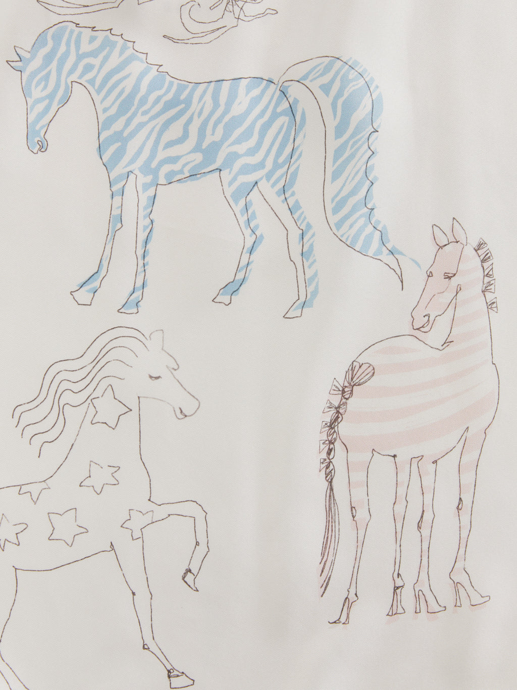 Pony Print Drawstring Skirt
