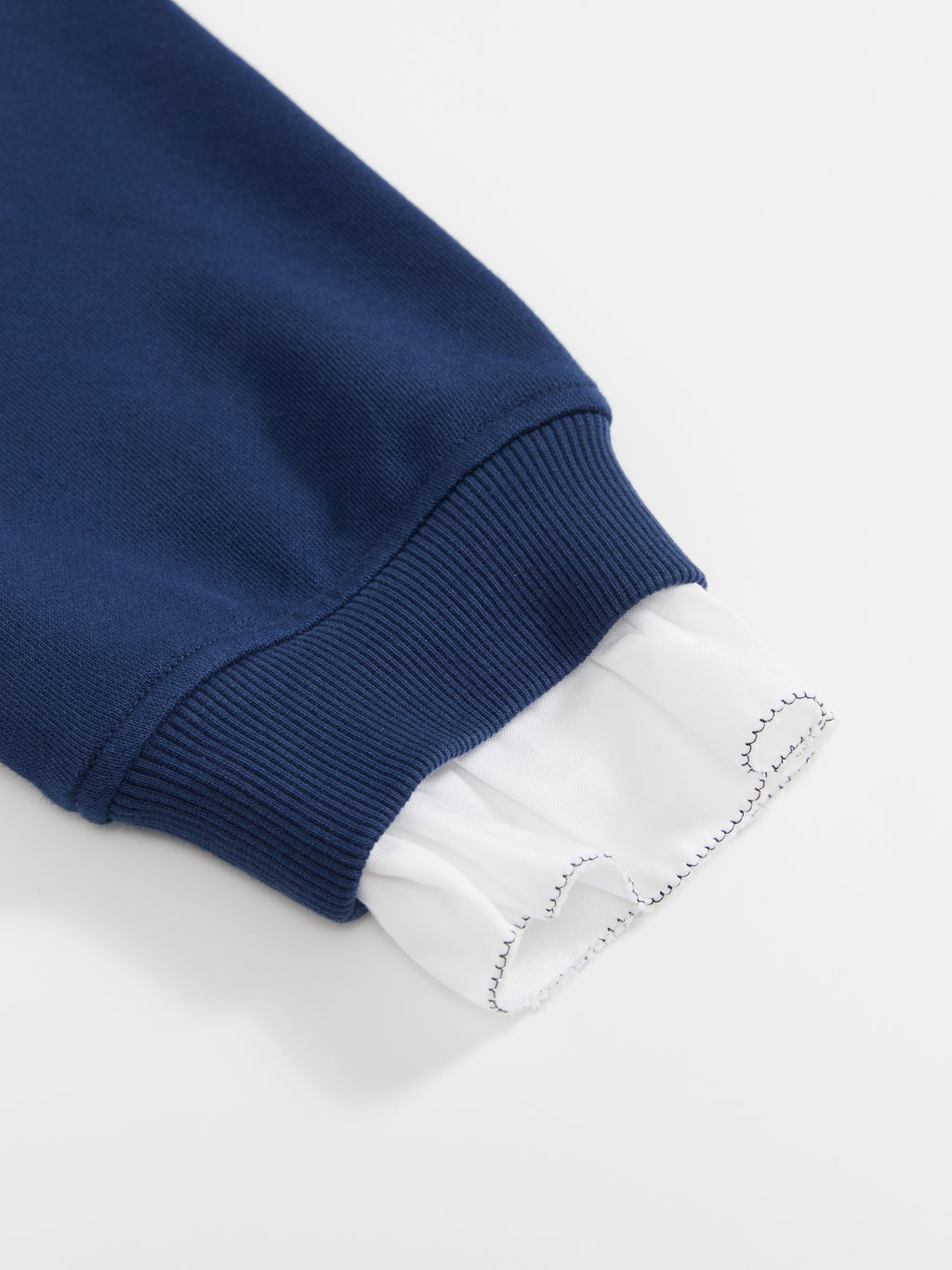 Ruffled Patchwork Oversized Sweatshirt