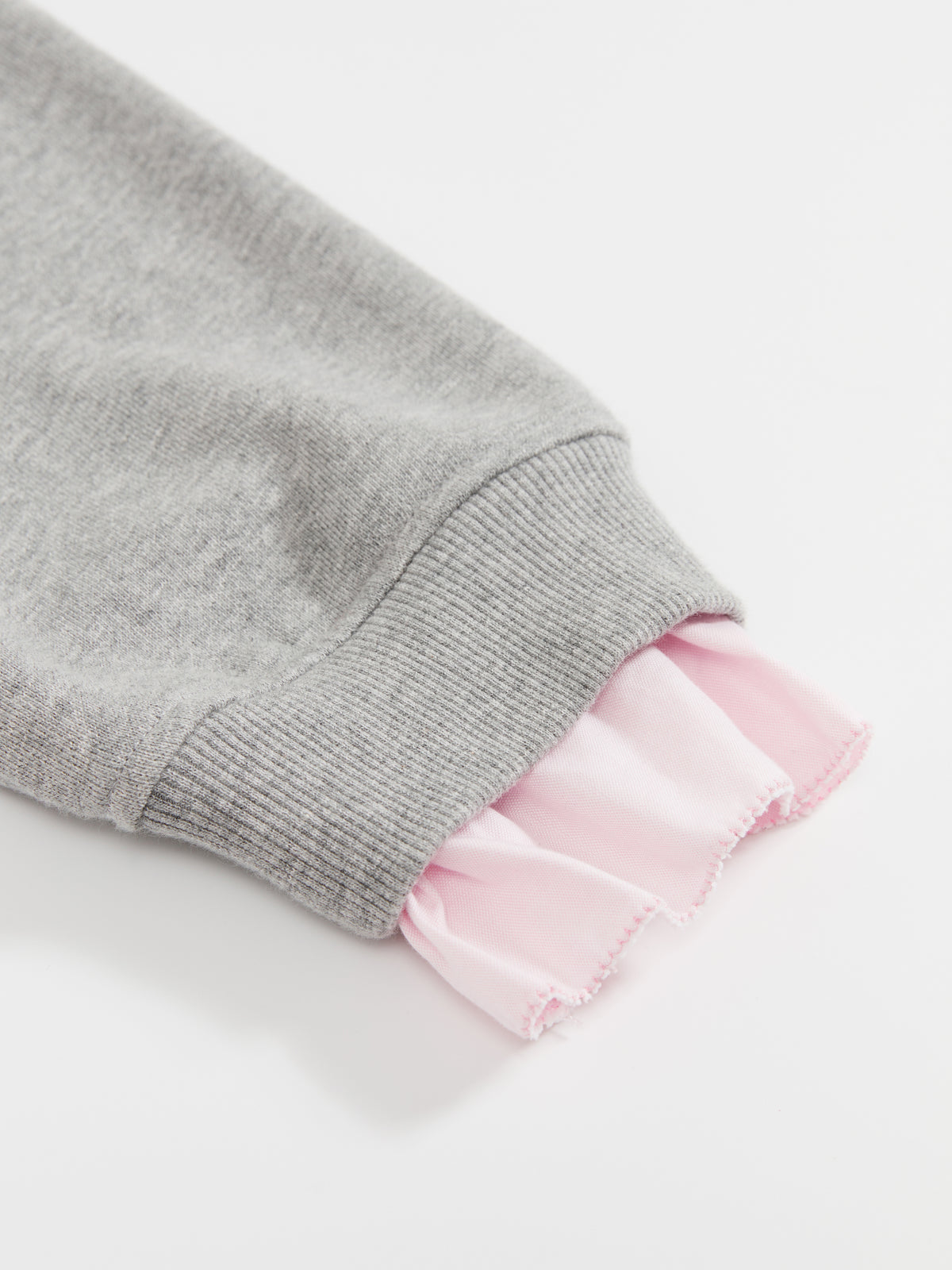 Ruffled Patchwork Oversized Sweatshirt