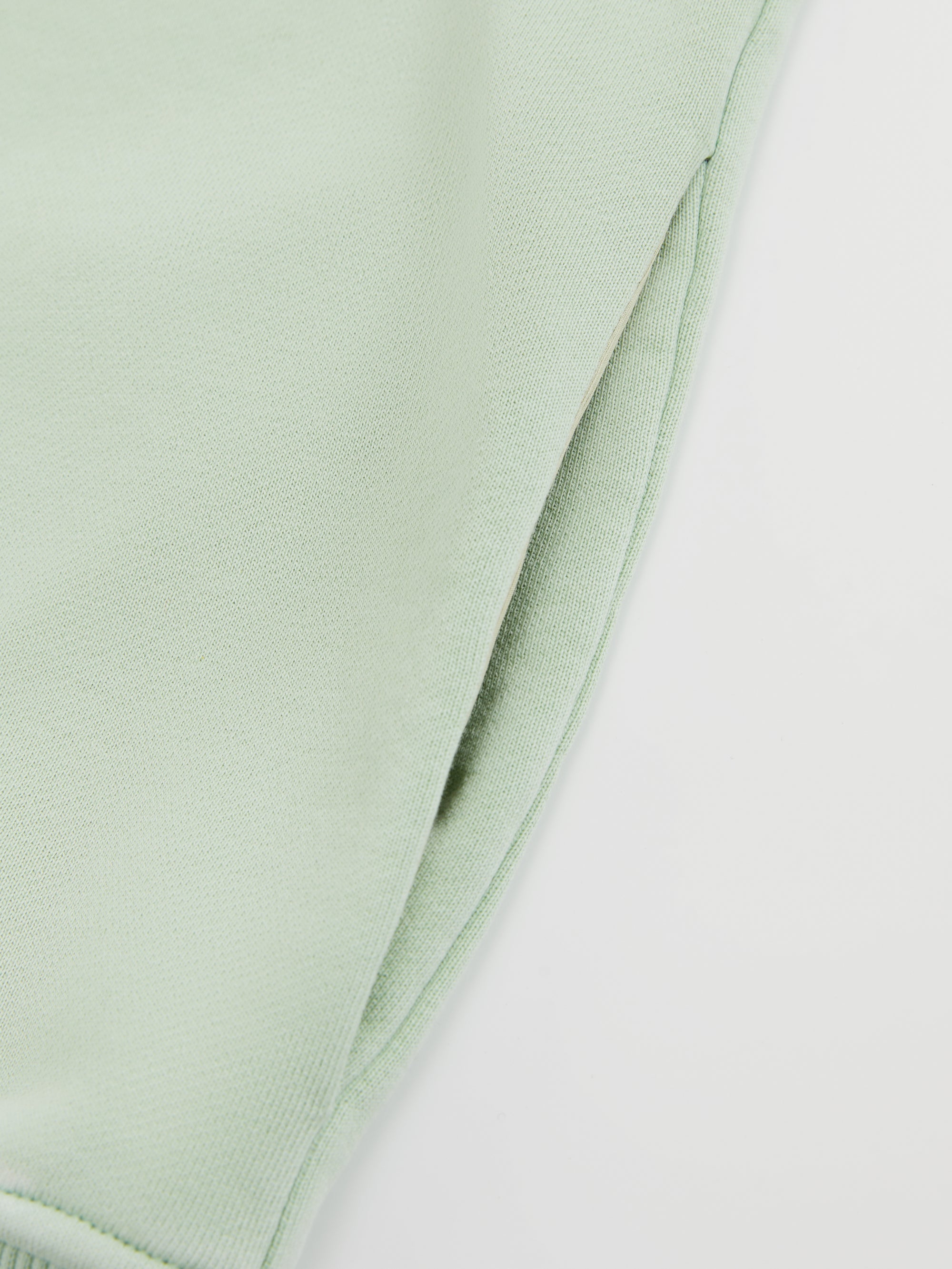 Vintage Washed Knit Collar Sweatshirt