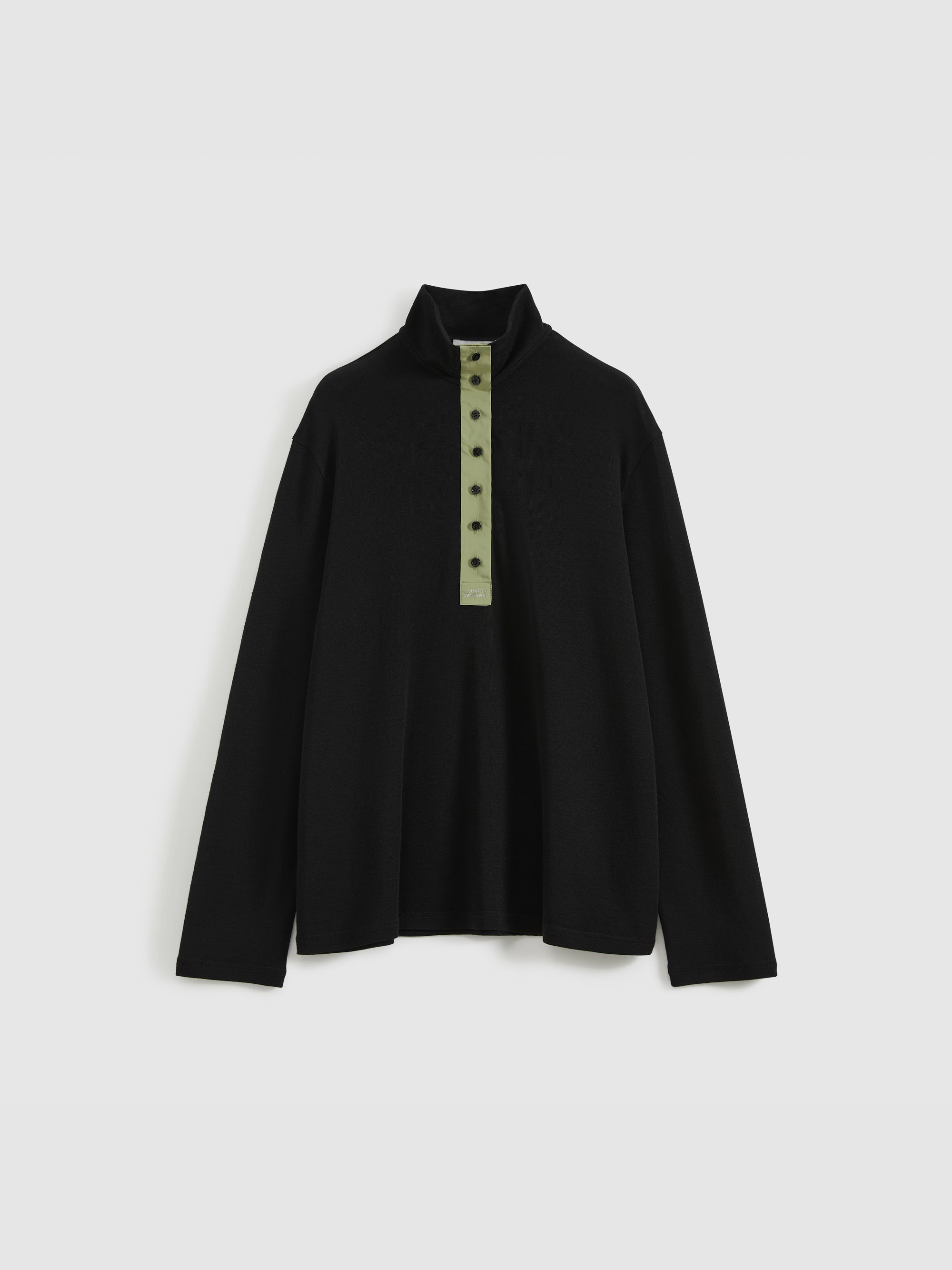 Patchwork Stand Collar Top