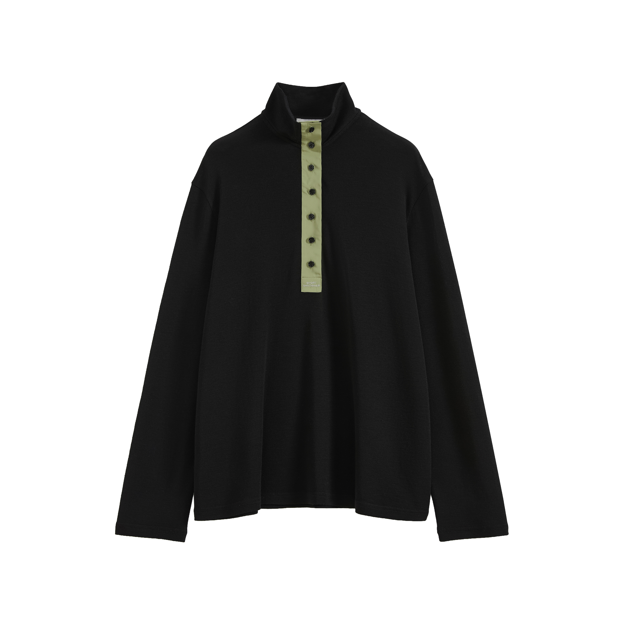 Patchwork Stand Collar Top