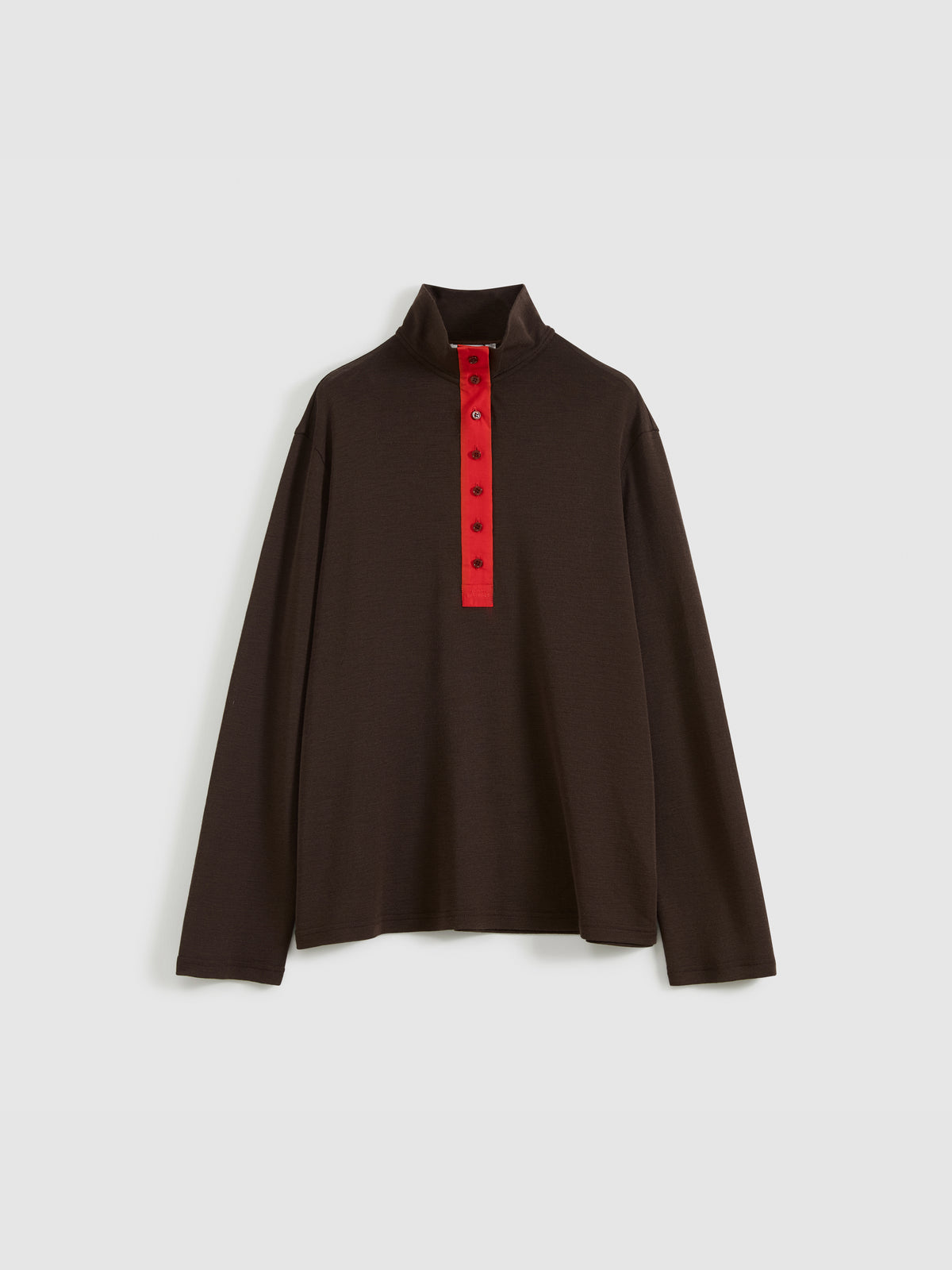Patchwork Stand Collar Top