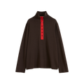 Patchwork Stand Collar Top