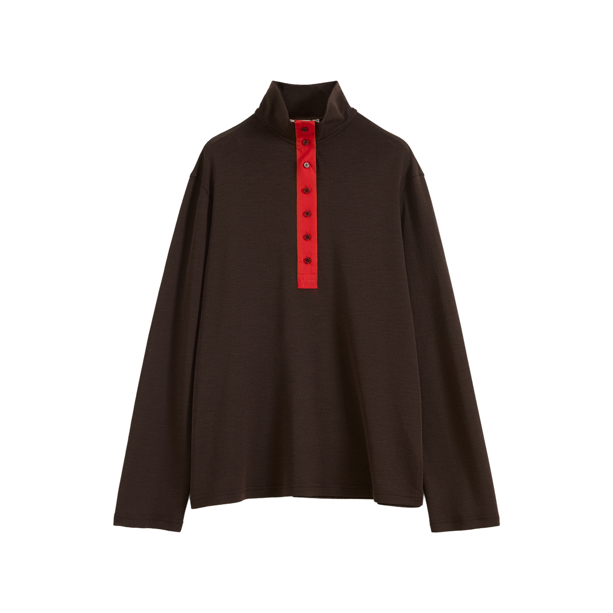 Patchwork Stand Collar Top