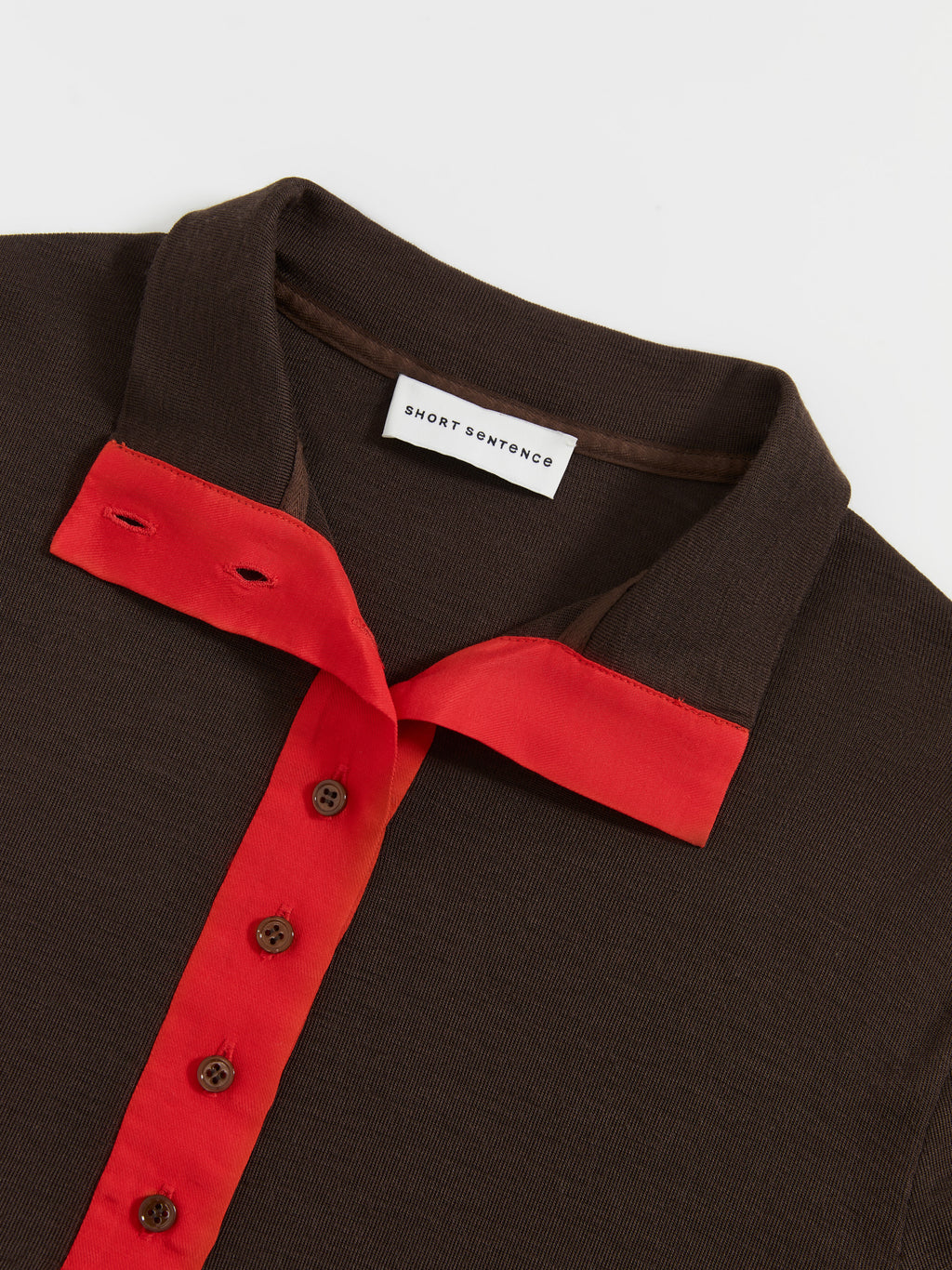 Patchwork Stand Collar Top