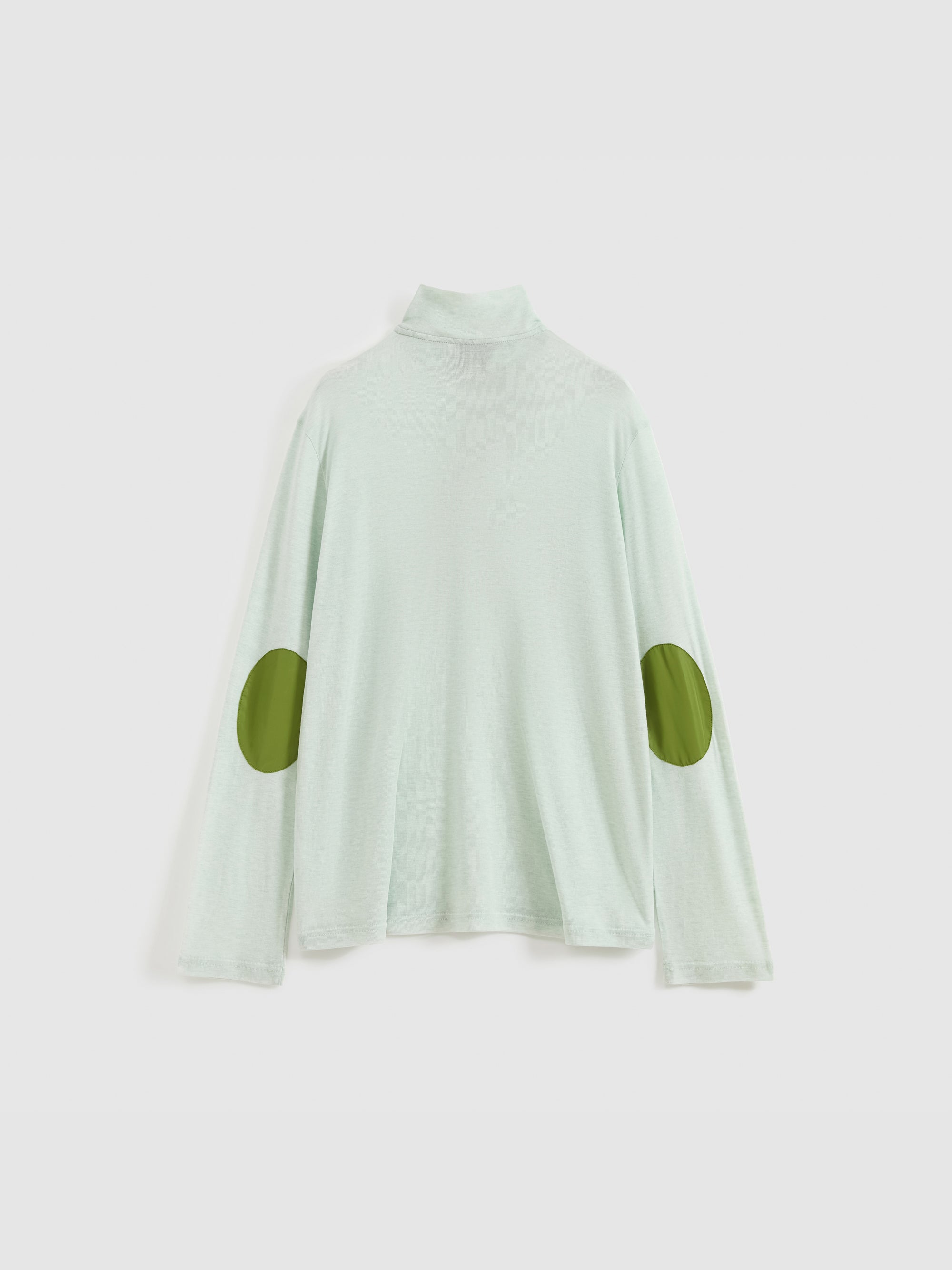 Patchwork Stand Collar Top