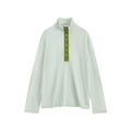 Patchwork Stand Collar Top