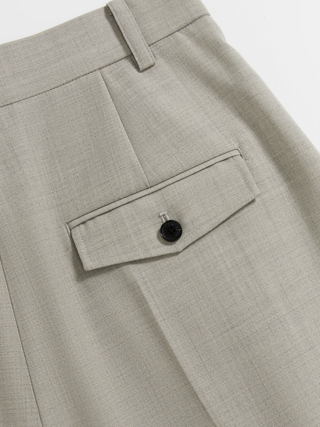 Straight Leg Cuffed Trousers