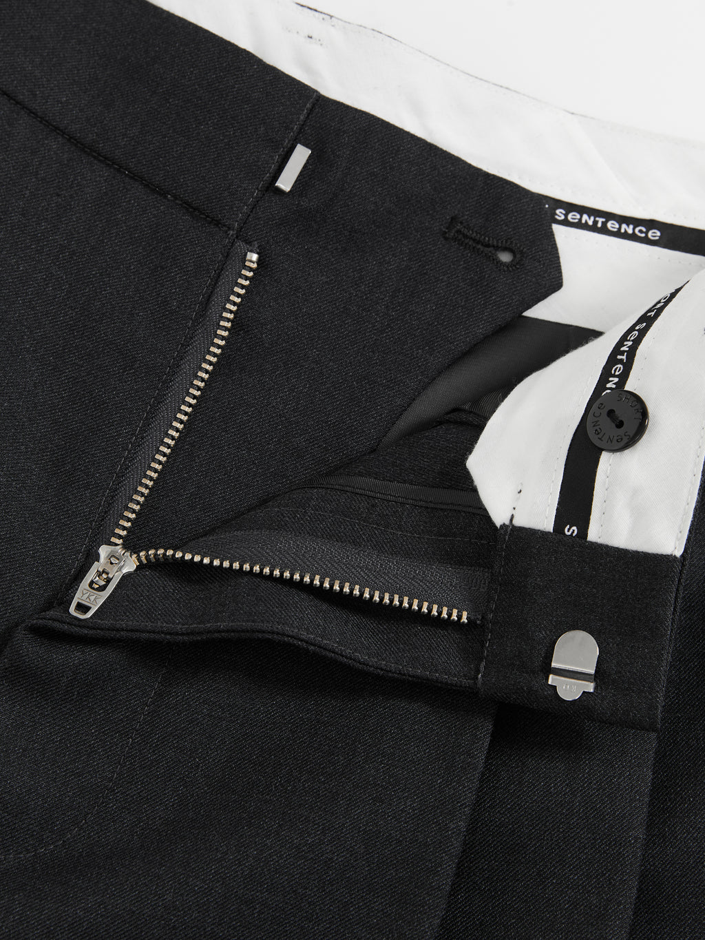 Straight Leg Cuffed Trousers