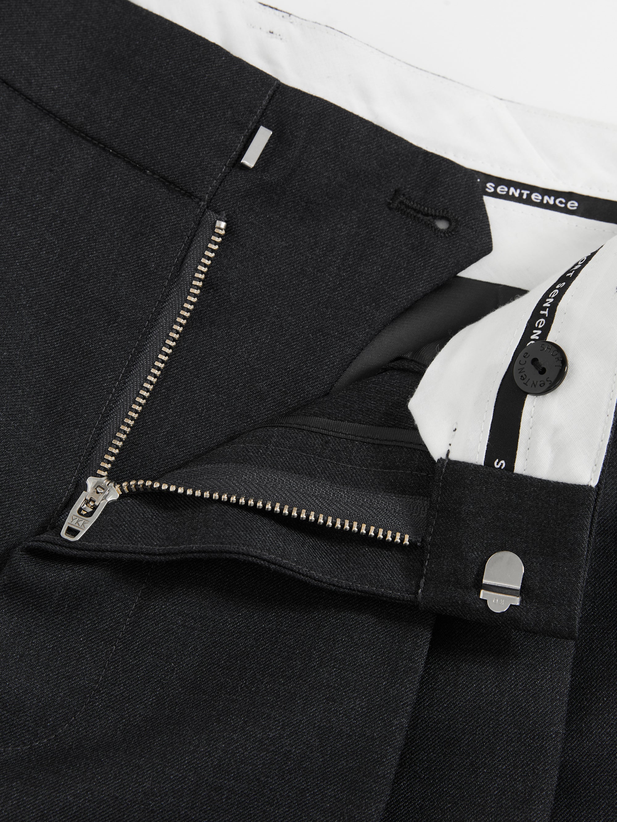 Straight Leg Cuffed Trousers