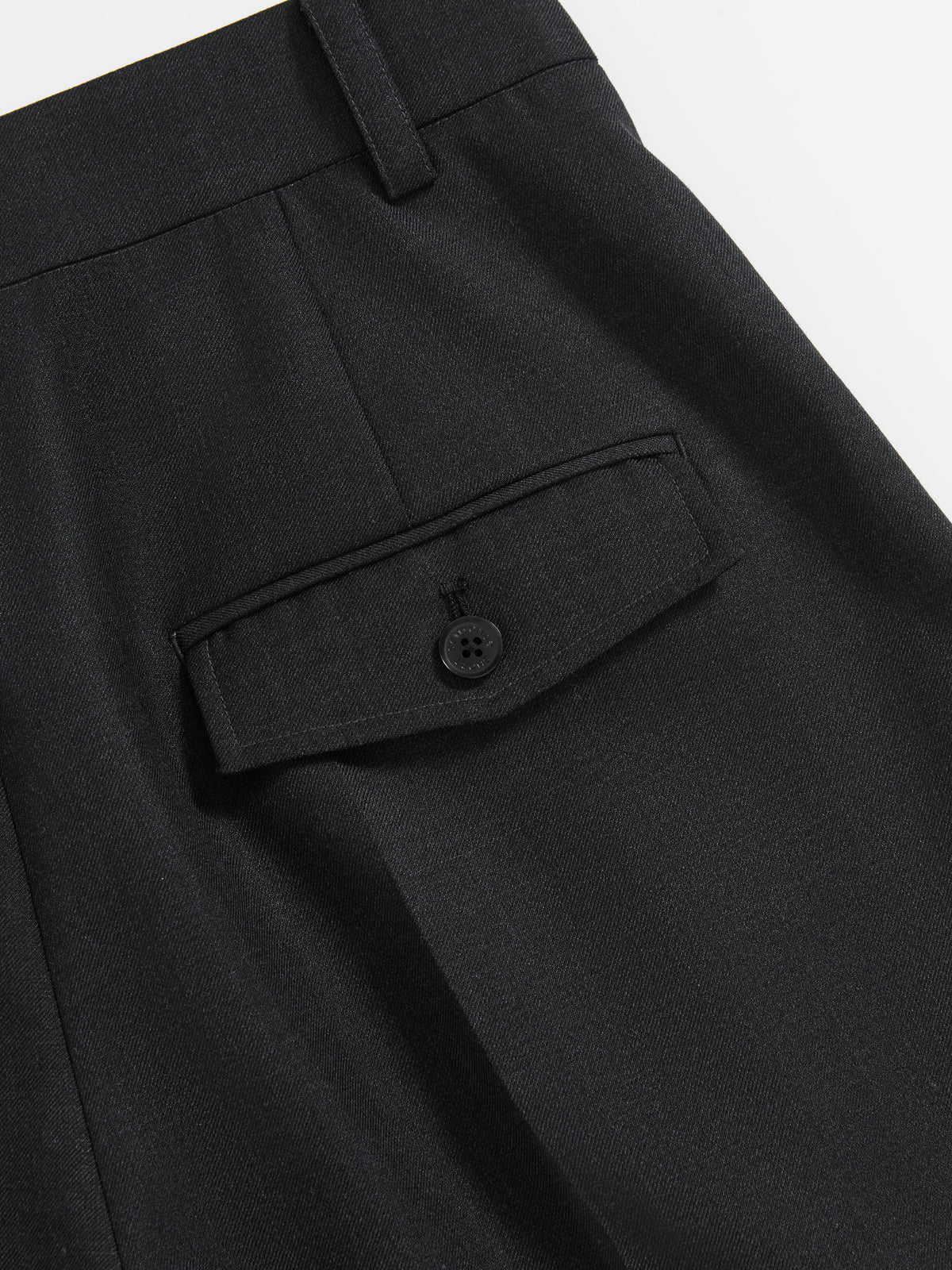 Straight Leg Cuffed Trousers