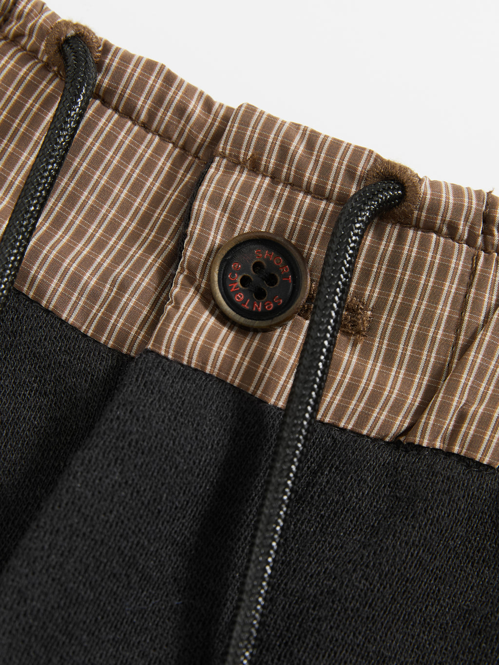 Gingham Spliced Loose-Leg Trousers