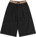 Micro-Cocoon Pleated Capri Pants
