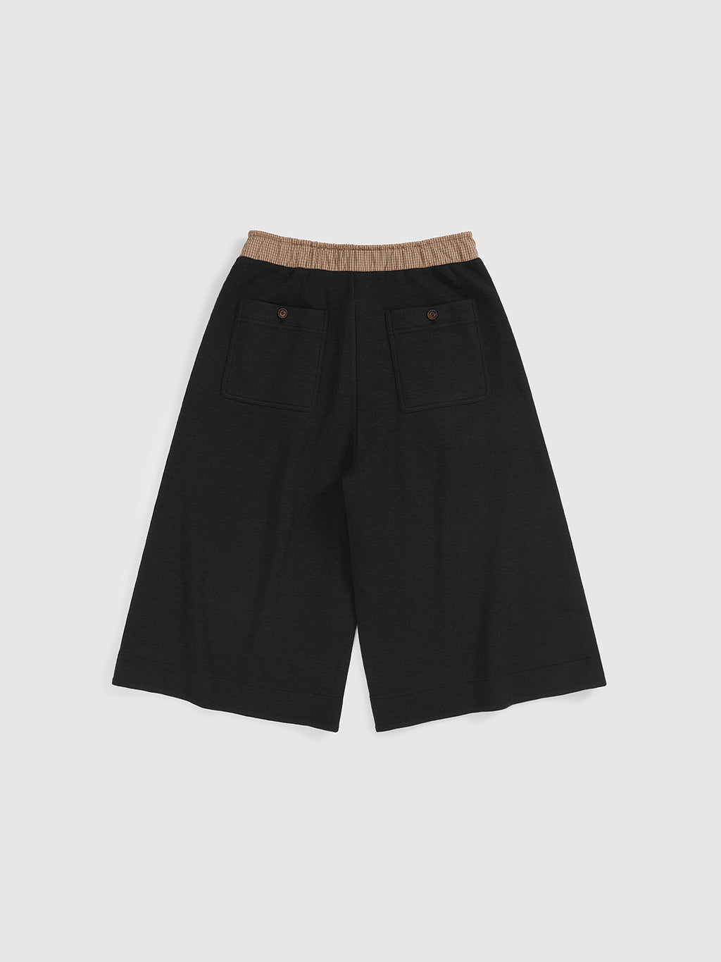 Micro-Cocoon Pleated Capri Pants