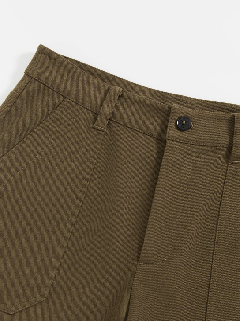 Corduroy Cuffed Straight Pants