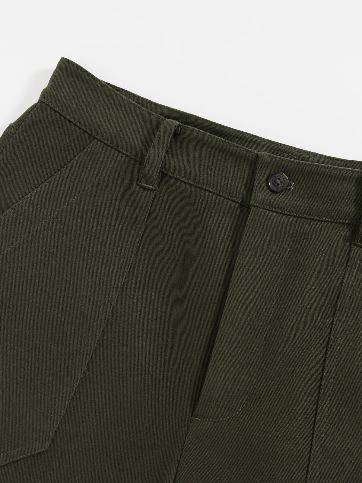 Corduroy Cuffed Straight Pants