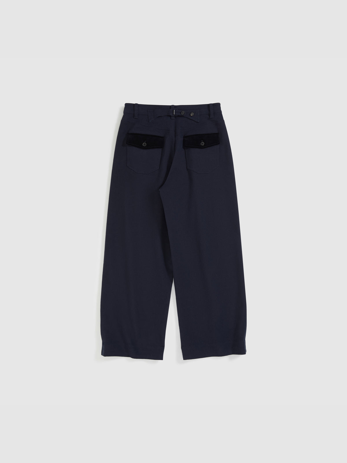 Corduroy Cuffed Straight Pants