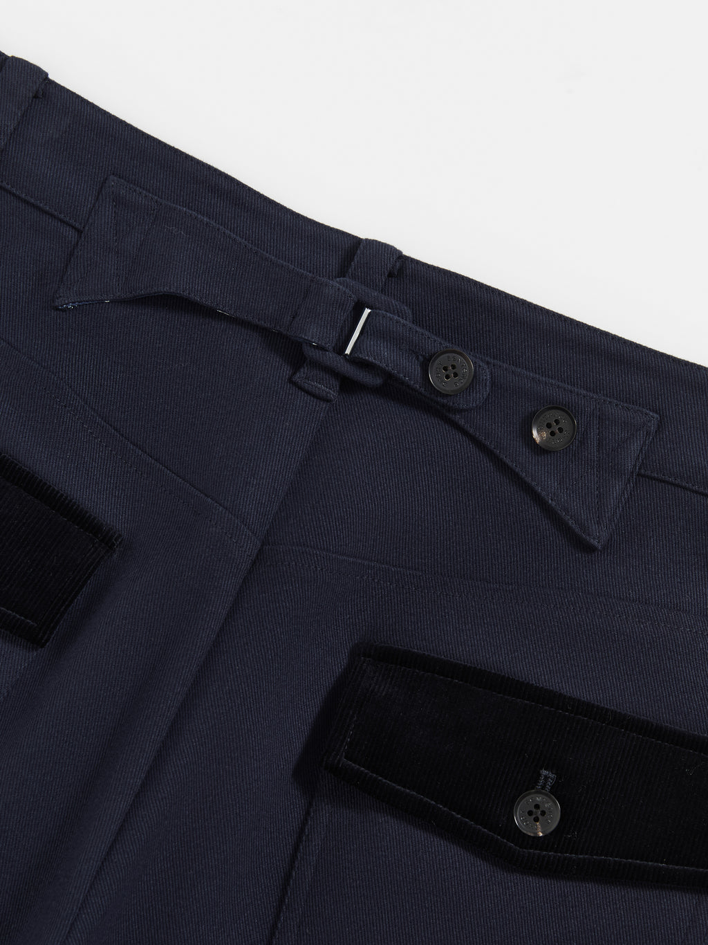 Corduroy Cuffed Straight Pants