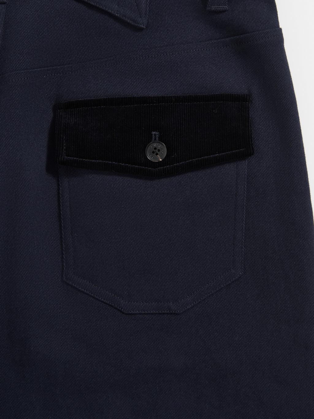 Corduroy Cuffed Straight Pants