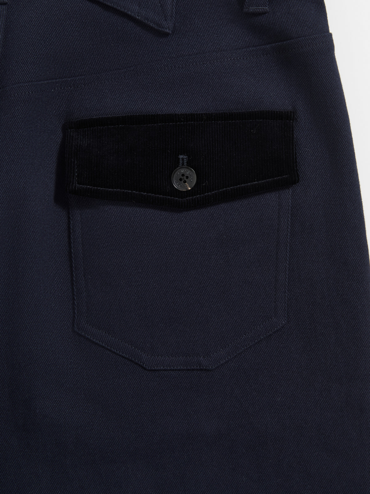 Corduroy Cuffed Straight Pants