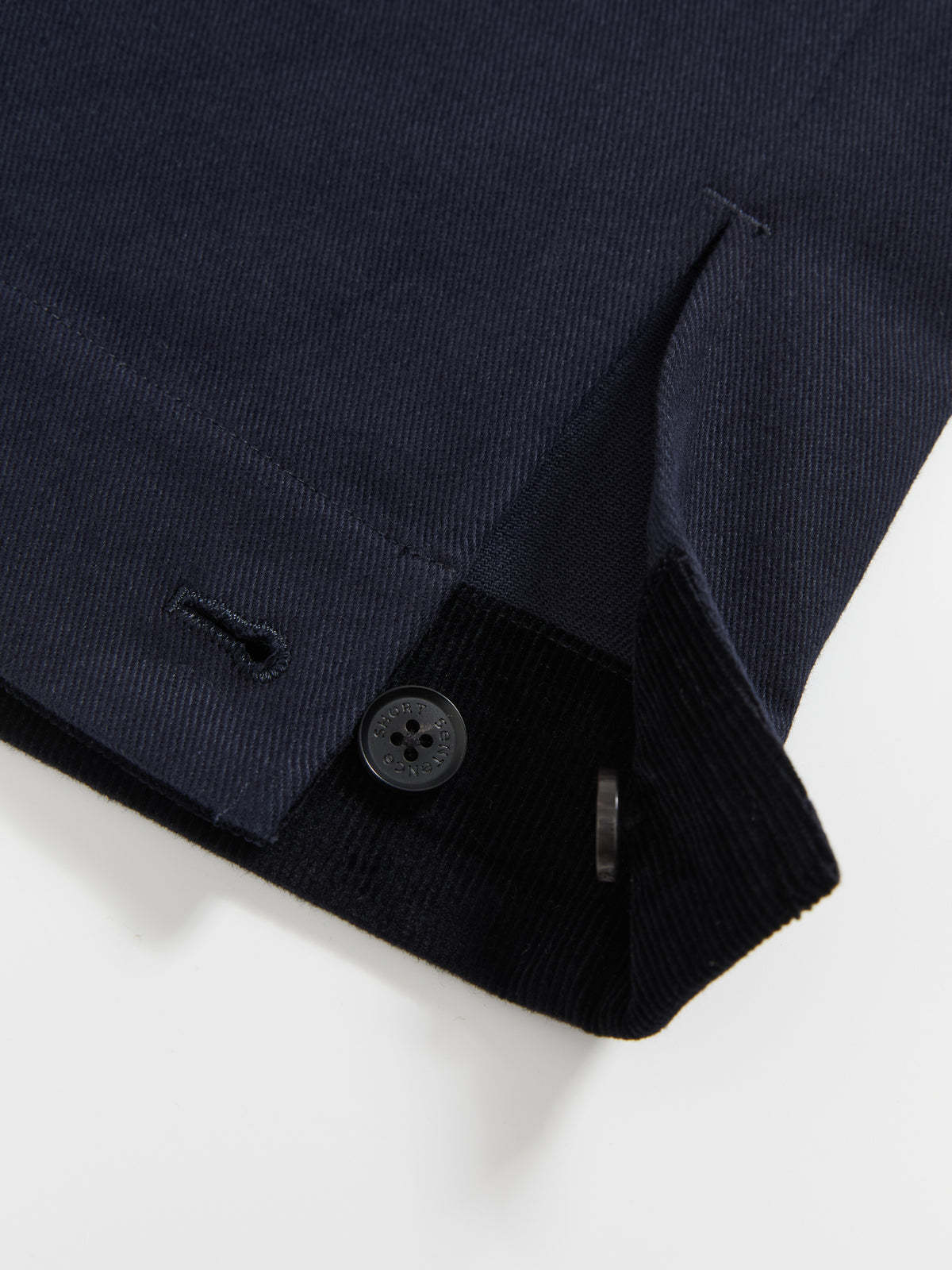 Corduroy Cuffed Straight Pants