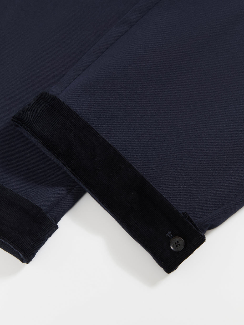 Corduroy Cuffed Straight Pants