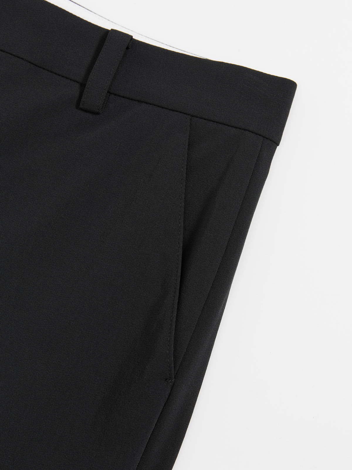 Wide-Hem Stretch Cropped Trousers