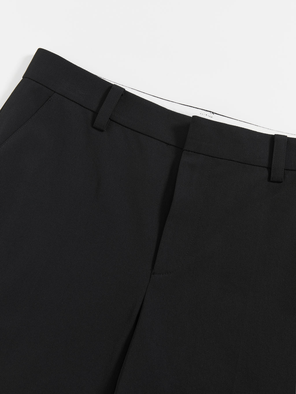 Wide-Hem Stretch Cropped Trousers