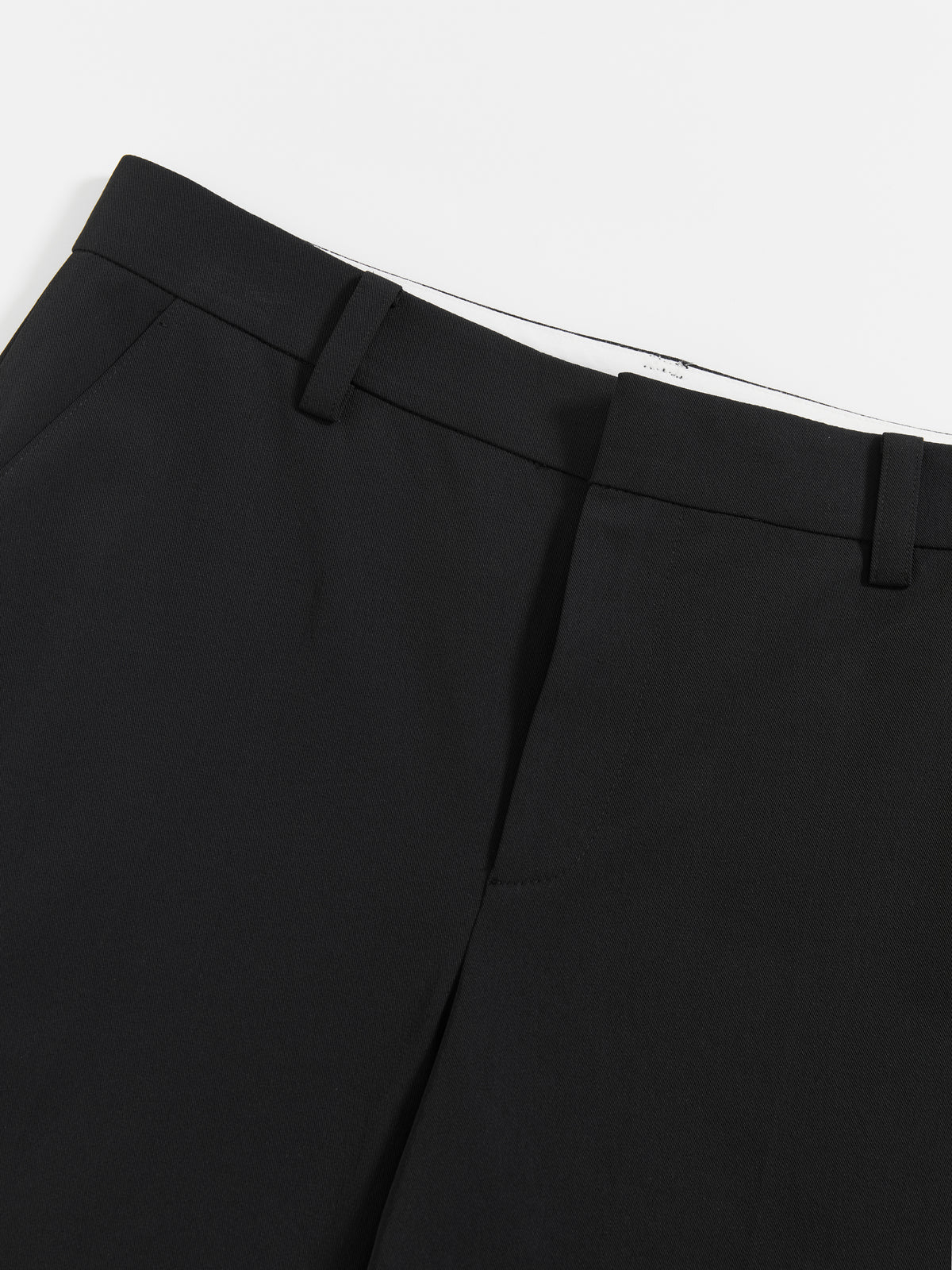 Wide-Hem Stretch Cropped Trousers