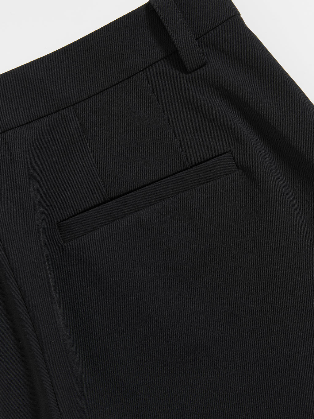 Wide-Hem Stretch Cropped Trousers