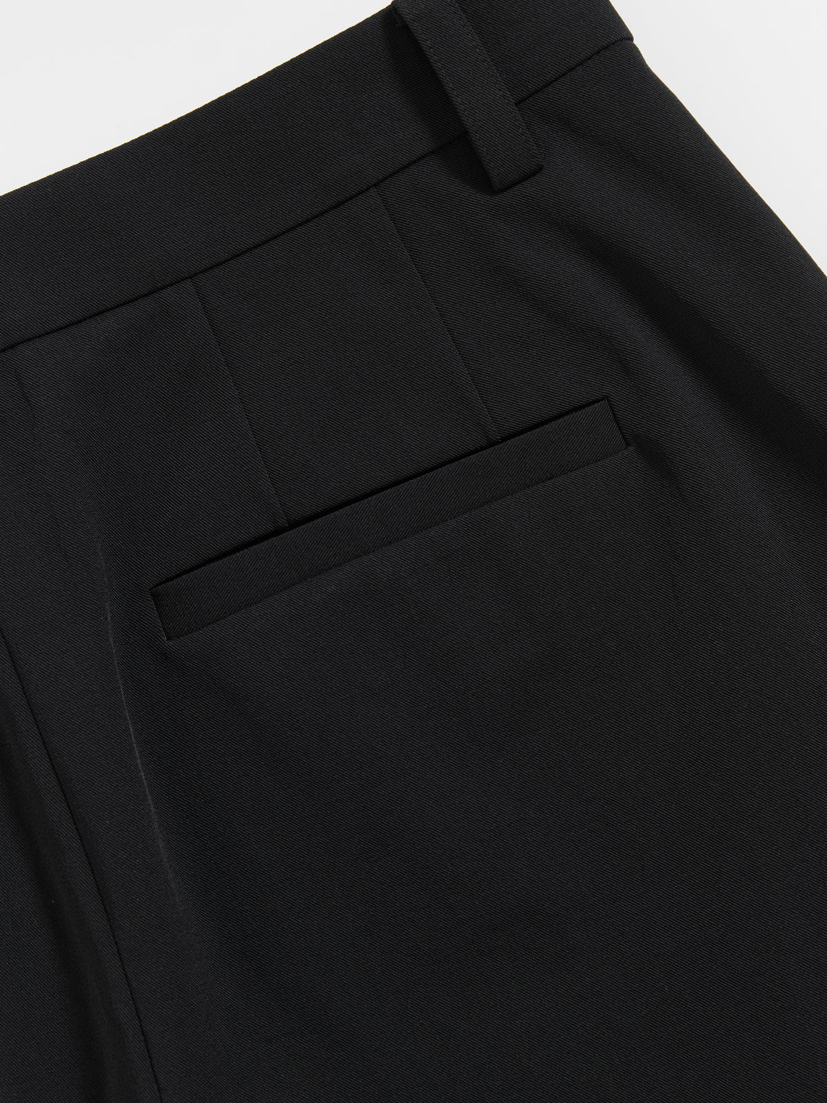 Wide-Hem Stretch Cropped Trousers