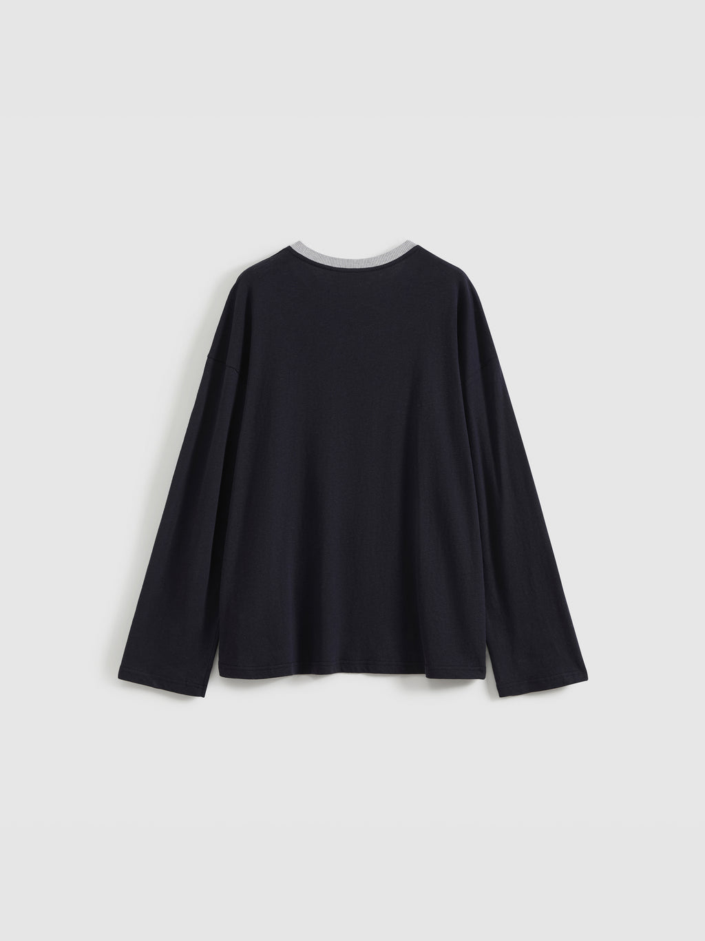 Loose-Fit Color-Block Embroidered T-Shirt