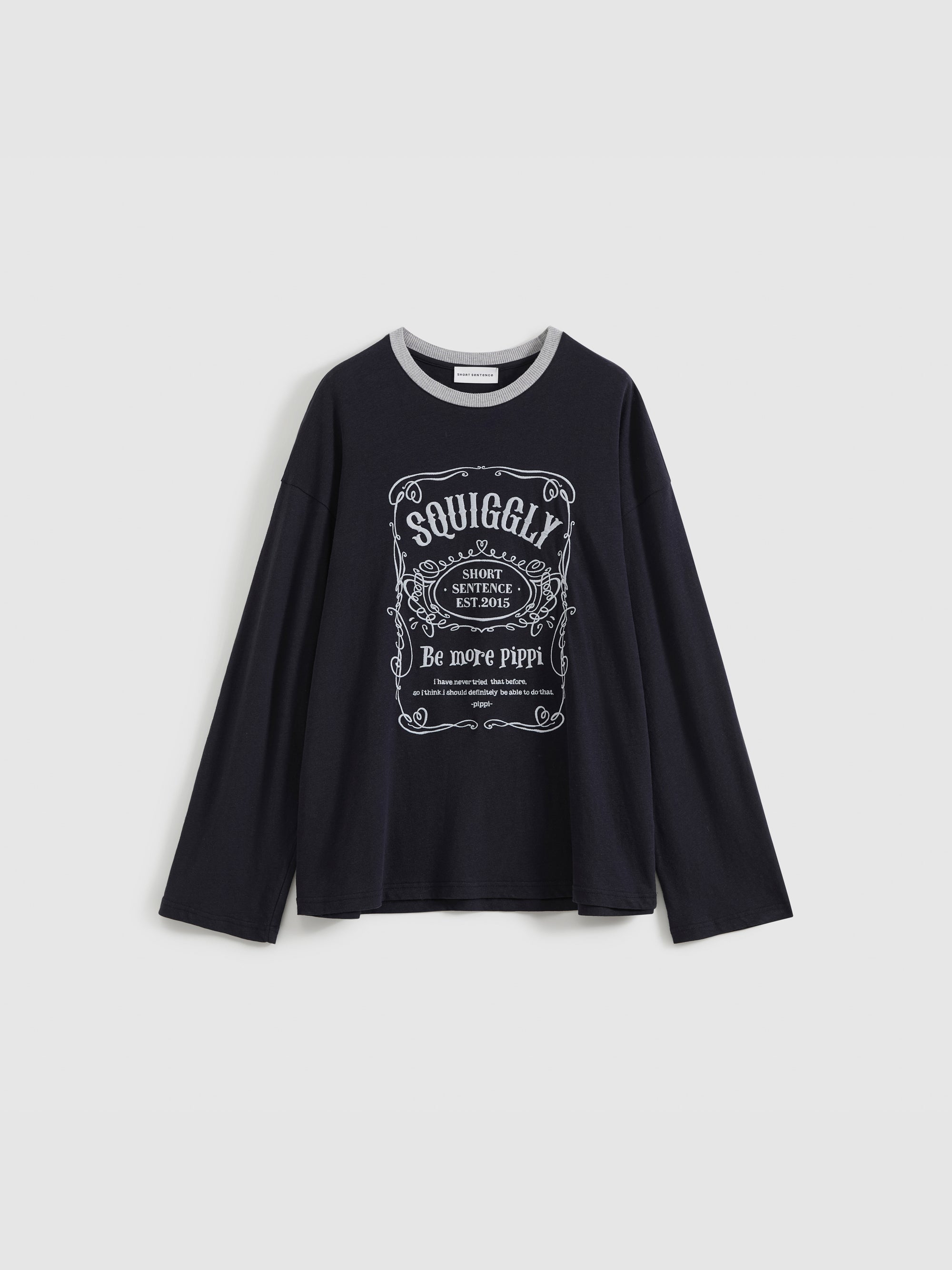 Loose-Fit Color-Block Embroidered T-Shirt