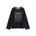 Loose-Fit Color-Block Embroidered T-Shirt