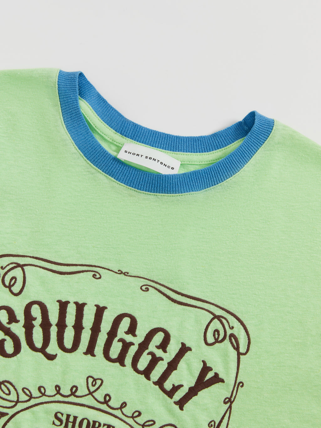 Loose-Fit Color-Block Embroidered T-Shirt