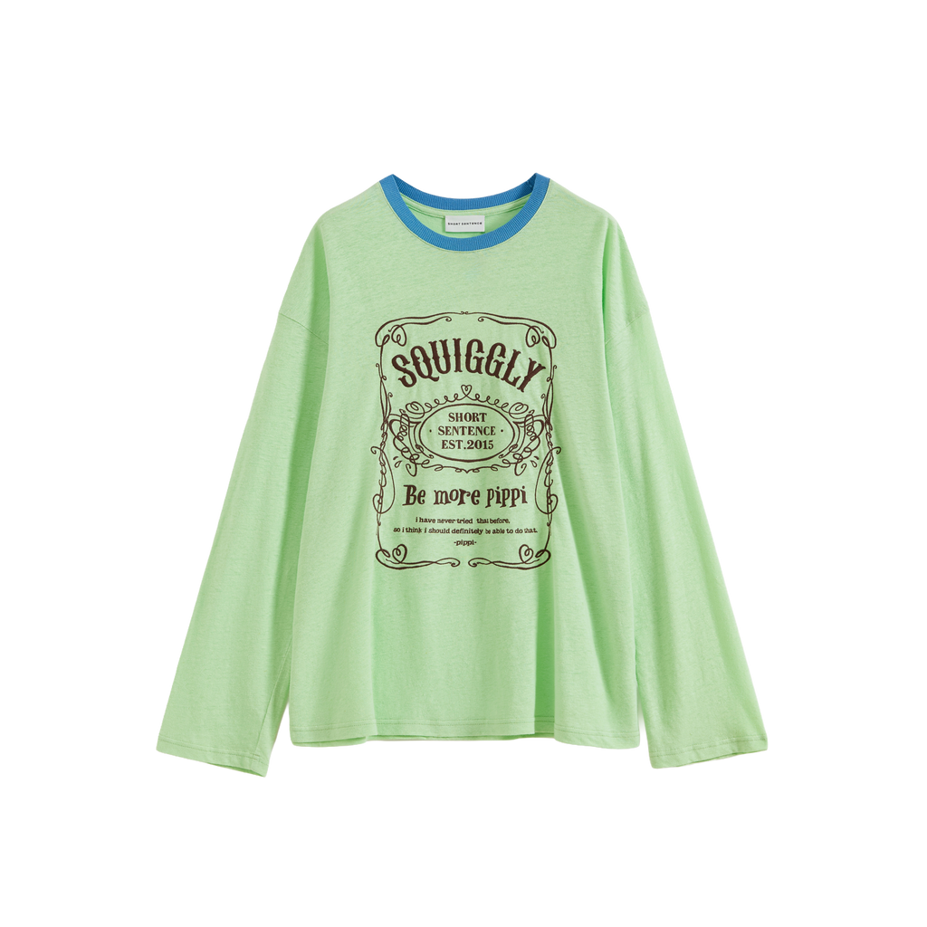 Loose-Fit Color-Block Embroidered T-Shirt