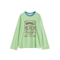 Loose-Fit Color-Block Embroidered T-Shirt